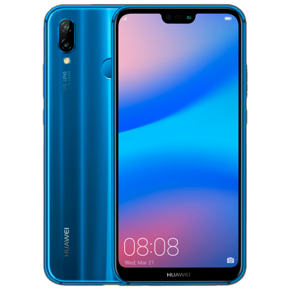 Huawei P20 Lite Klein Blue Klap ro