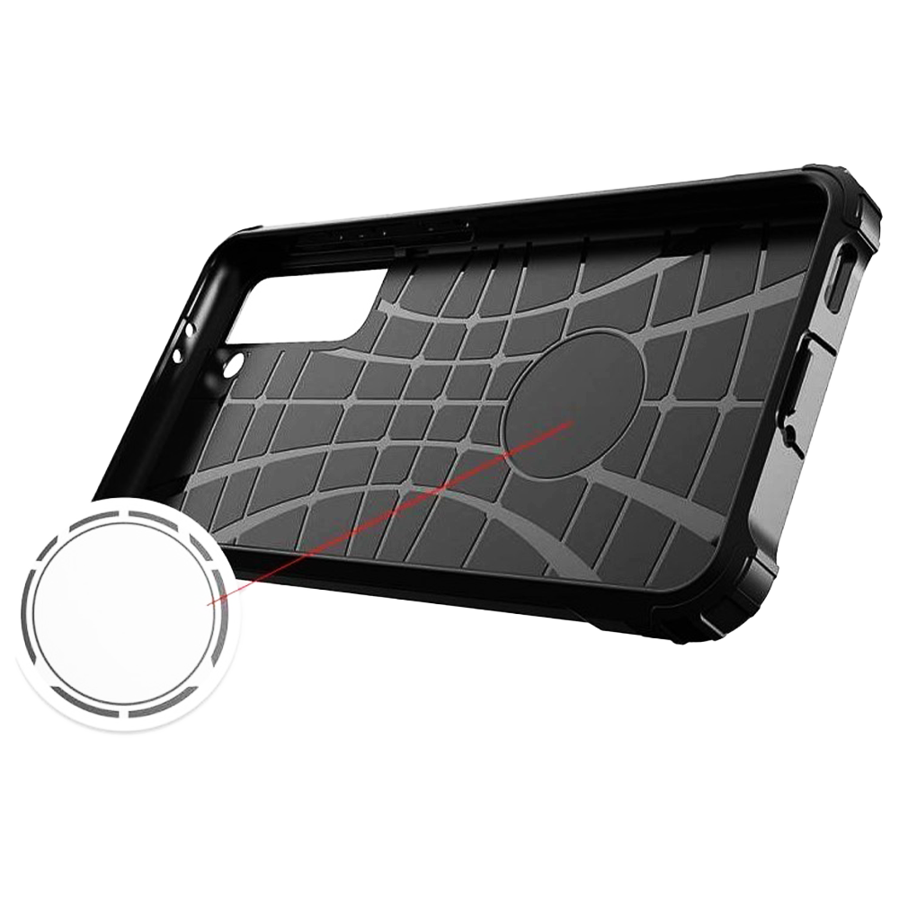 husa rugged hybrid armor samsung galaxy s plus black klap