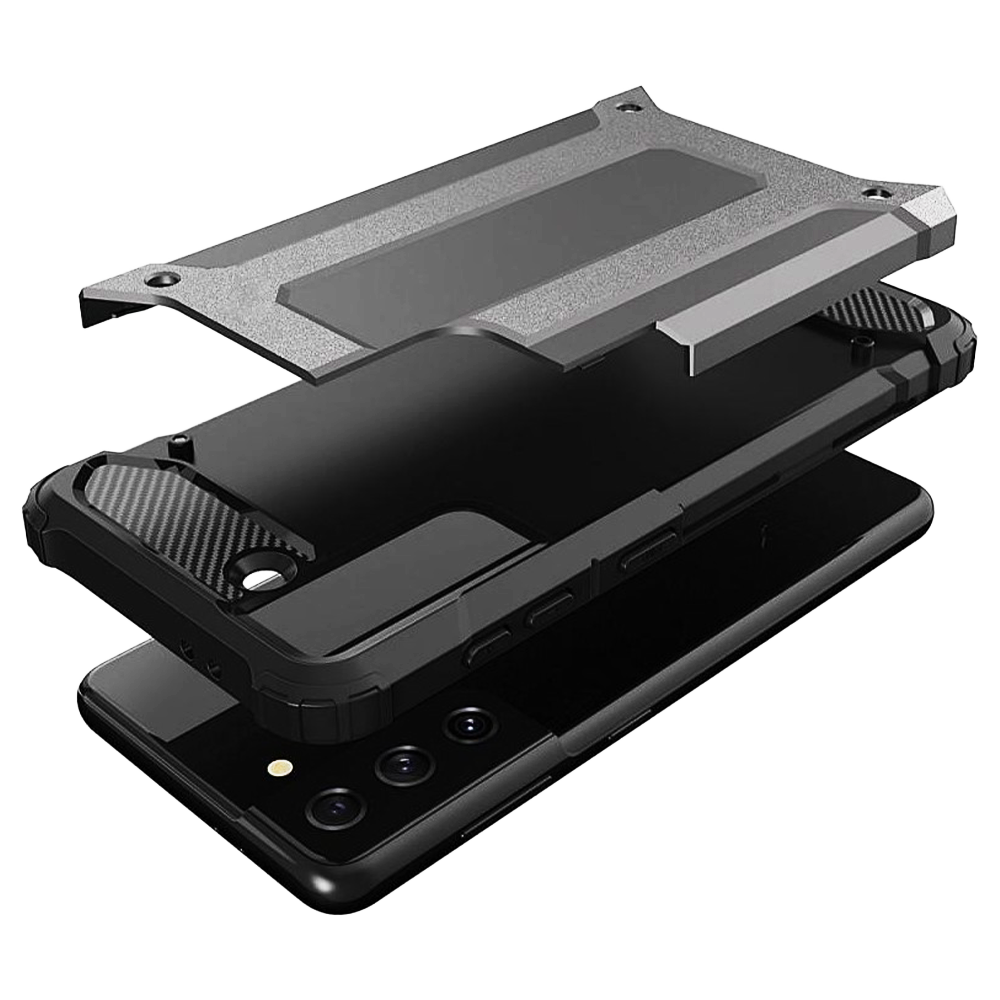 husa rugged hybrid armor samsung galaxy s ultra black klap
