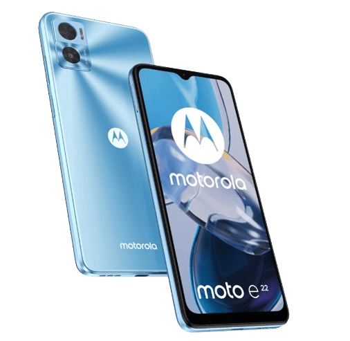 motorola moto e crystalblue klap