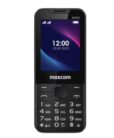 telefon mobil Maxcom MM black klap